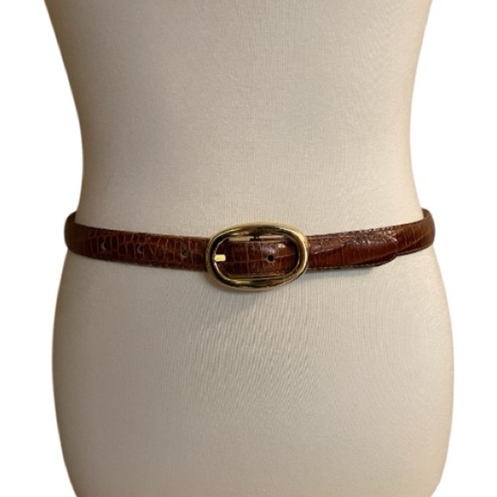 RITZ Vintage Croc-embossed Belt